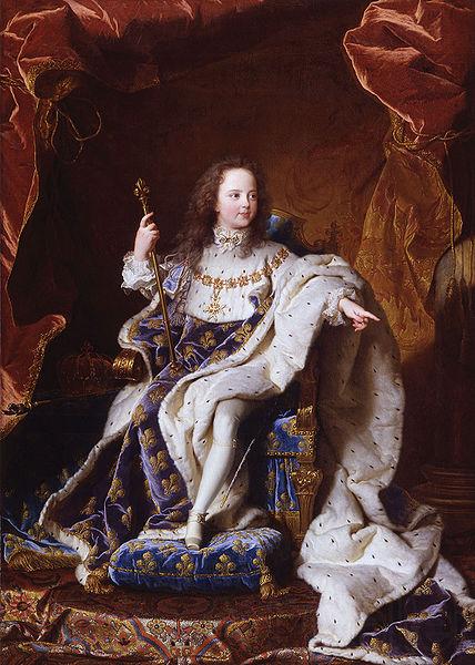 Hyacinthe Rigaud Portrait de Louis XV Spain oil painting art